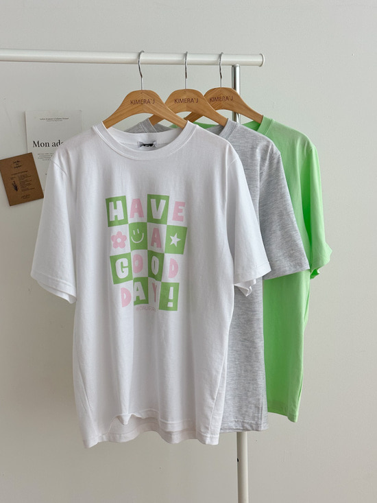 모노굿데이 썸머 반팔 티셔츠 3color