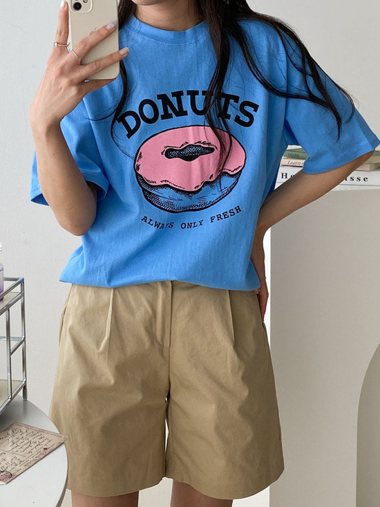 핑크도넛 반팔 티셔츠 3color
