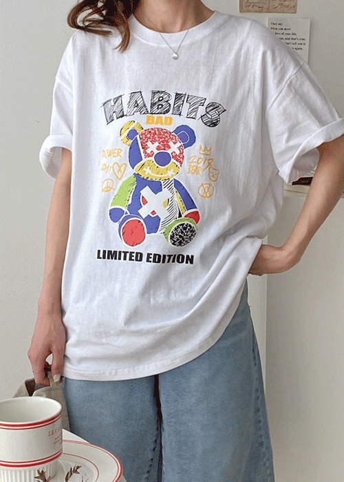 엑스베어 루즈 오버핏 반팔 티셔츠 3color